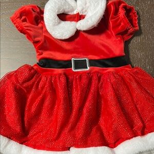Red Santa Dress for Toddler
